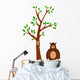 Tree and Bear Wall Mural