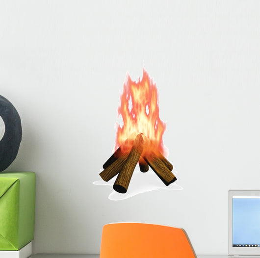 Wood Camp Fire Wall Decal