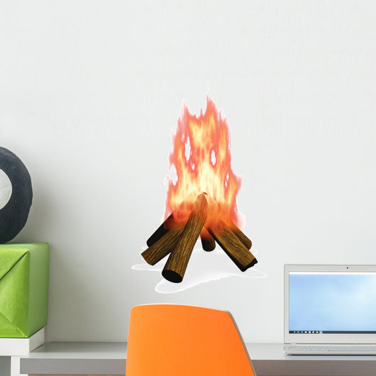Wood Camp Fire Wall Decal