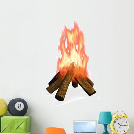 Wood Camp Fire Wall Decal