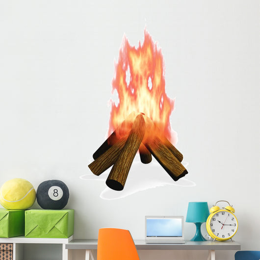 Wood Camp Fire Wall Decal
