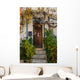House Entrance with Plants Wall Mural