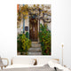 House Entrance with Plants Wall Mural