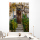 House Entrance with Plants Wall Mural