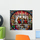 Jesus Mary Rose Window Wall Mural
