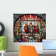 Jesus Mary Rose Window Wall Mural
