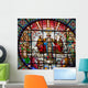 Jesus Mary Rose Window Wall Mural