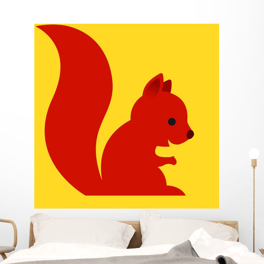 Happy Little Red Cartoon Wall Mural
