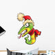 Snake New Year Hat Wall Decal