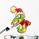 Snake New Year Hat Wall Decal
