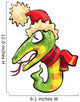 Snake New Year Hat Wall Decal