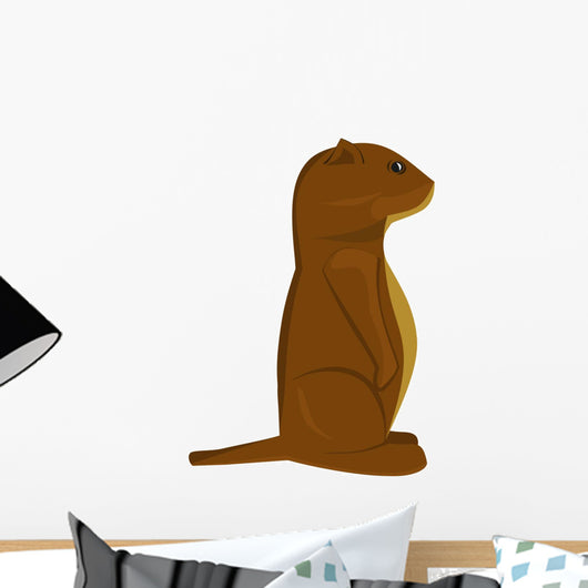 Cartoon Groundhog Wall Decal