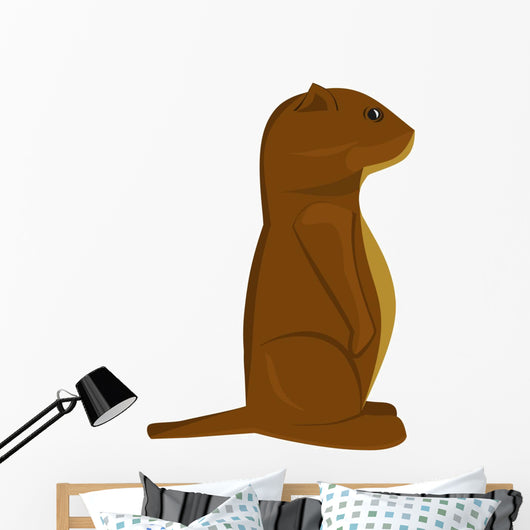 Cartoon Groundhog Wall Decal