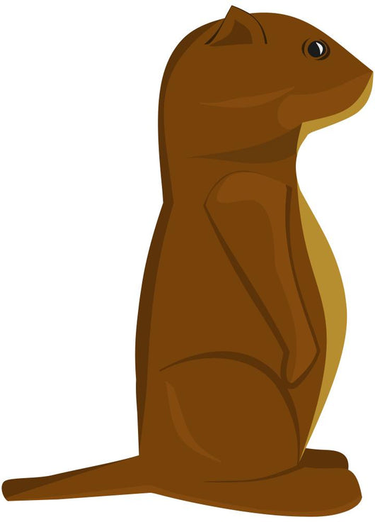 Cartoon Groundhog Wall Decal