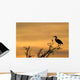 Grey Heron Treetop with Wall Mural