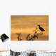 Grey Heron Treetop with Wall Mural