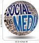 Social Media concepts isolated on white (included Clip Path) Wall Decal
