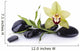Black pebble and orchid Wall Decal