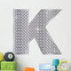 K Alphabet Silver Diamond
