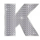 K Alphabet Silver Diamond