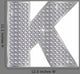 K Alphabet Silver Diamond