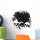 Black hole skull illustration Wall Mural