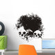 Black hole skull illustration Wall Mural