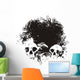 Black hole skull illustration Wall Mural
