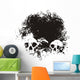 Black hole skull illustration Wall Mural