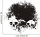 Black hole skull illustration Wall Mural