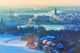 Winter Aerial Scenery Stockholm Wall Mural