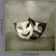 Theater masks, old-style Wall Mural