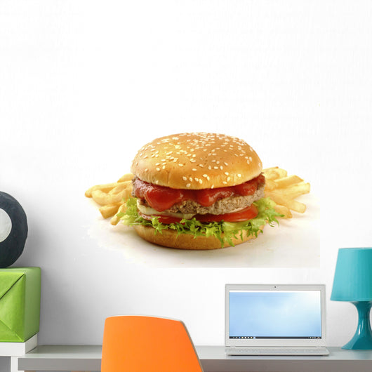 hamburger bun Wall Mural