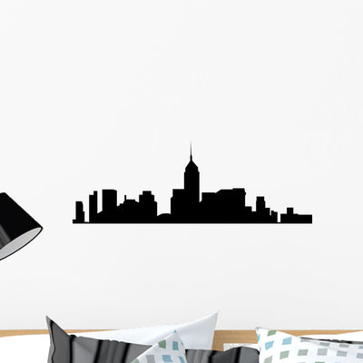 Skyline City shown on a wall
