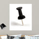 Black Push-Pin Wall Decal