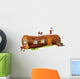 Ants and Wood House Wall Decal