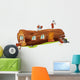 Ants and a wood house Wall Decal