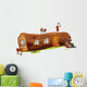 Ants and a wood house Wall Decal
