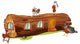 Ants and a wood house Wall Decal