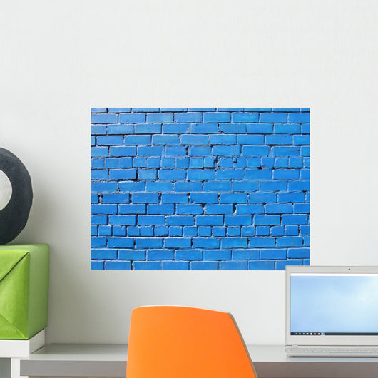 Blue Wall Wall Mural