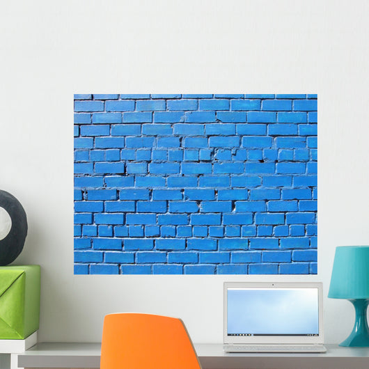 Blue Wall Wall Mural