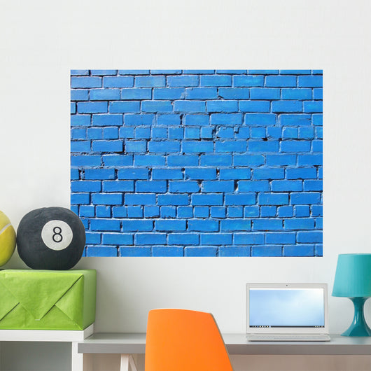 Blue Wall Wall Mural