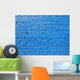 Blue Wall Wall Mural