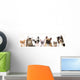 Cat and dog, medium group of animals Wall Decal