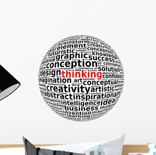 Creative Thinking Info-text Word Wall Decal