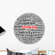 creative thinking info-text word arrangement Wall Decal