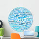creative thinking info-text in word arrangement Wall Decal