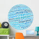 creative thinking info-text in word arrangement Wall Decal