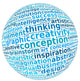 creative thinking info-text in word arrangement Wall Decal