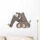 The elephant calf Wall Decal